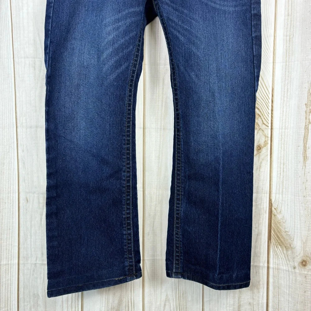 Ariat Maritime Jeans Rebar M4 Durastr Edge Relaxed Boot Cut Blue Jean Size 32x29